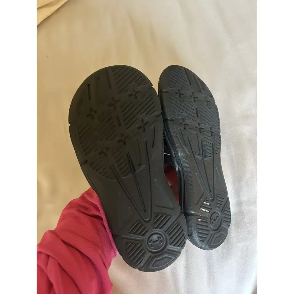 Under Armour Pink Black Cushion Sandals size 13